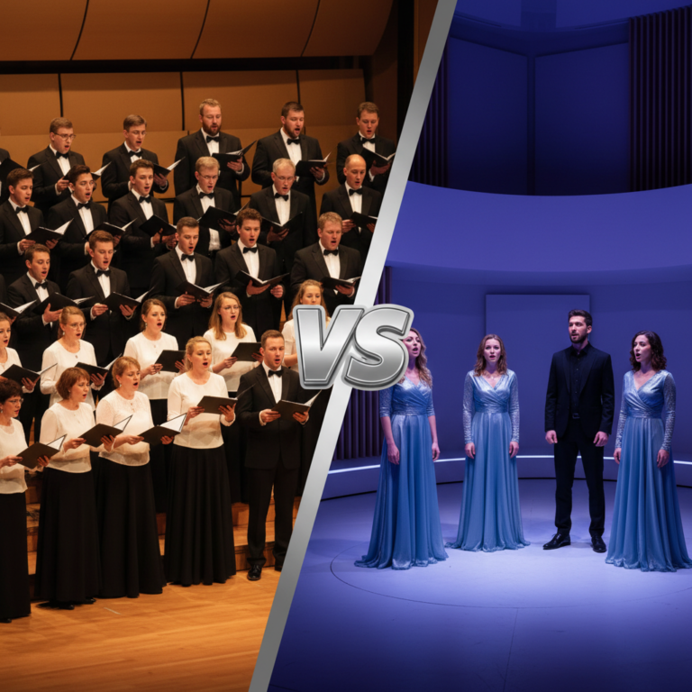 Kuo skiriasi choras nuo vokalinio ansamblio?