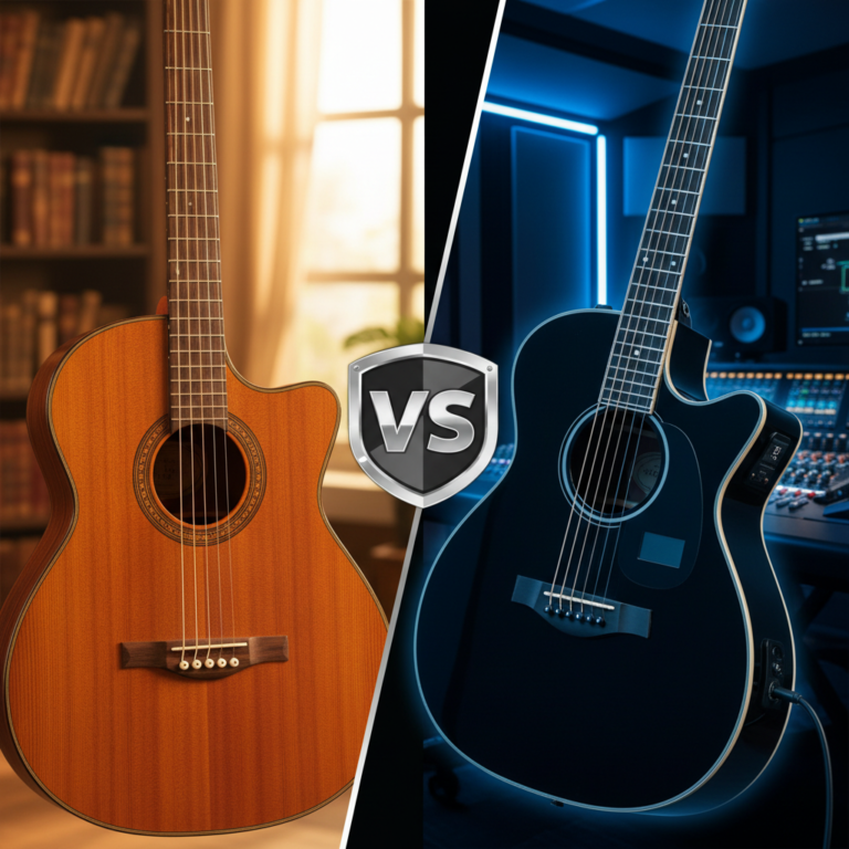 Kuo skiriasi Akustinė nuo Elektroakustinės Gitaros?