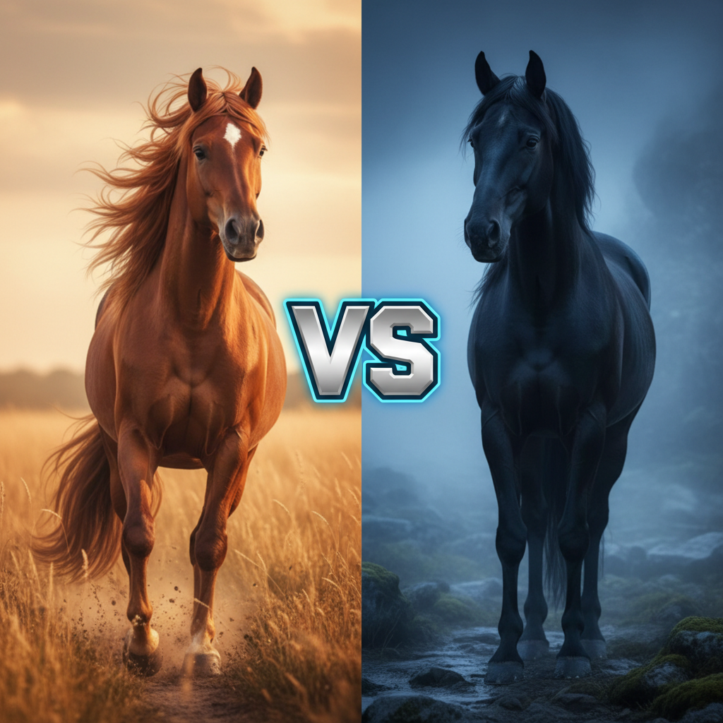 Kuo skiriasi arklys nuo žirgo: išsamus palyginimas