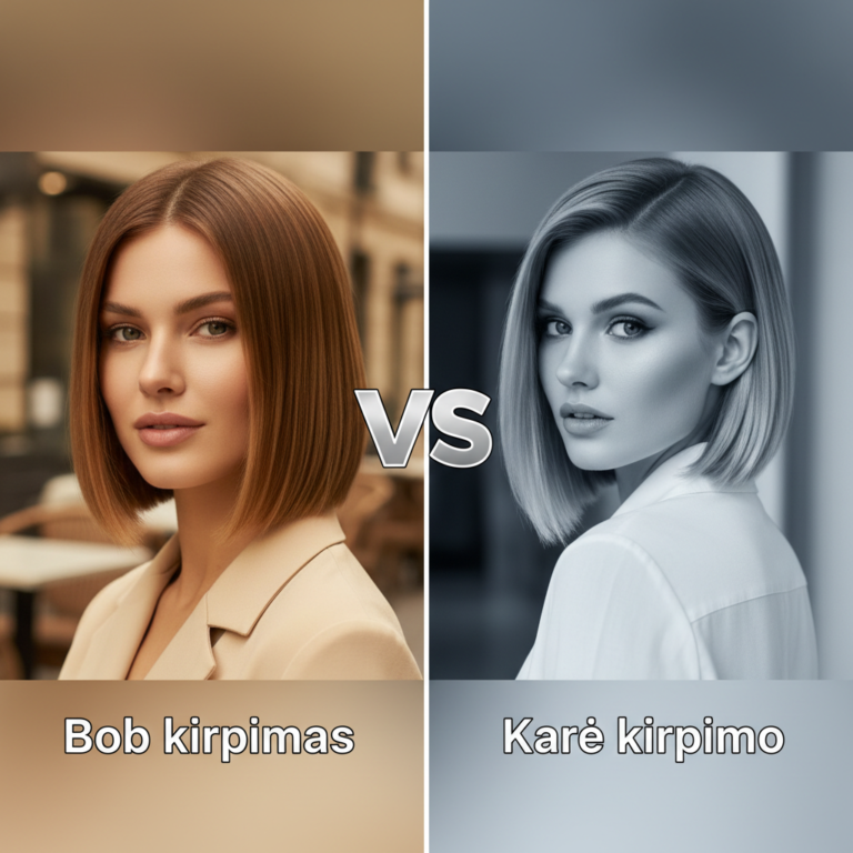 Kuo skiriasi Bob kirpimas nuo Karė kirpimo?