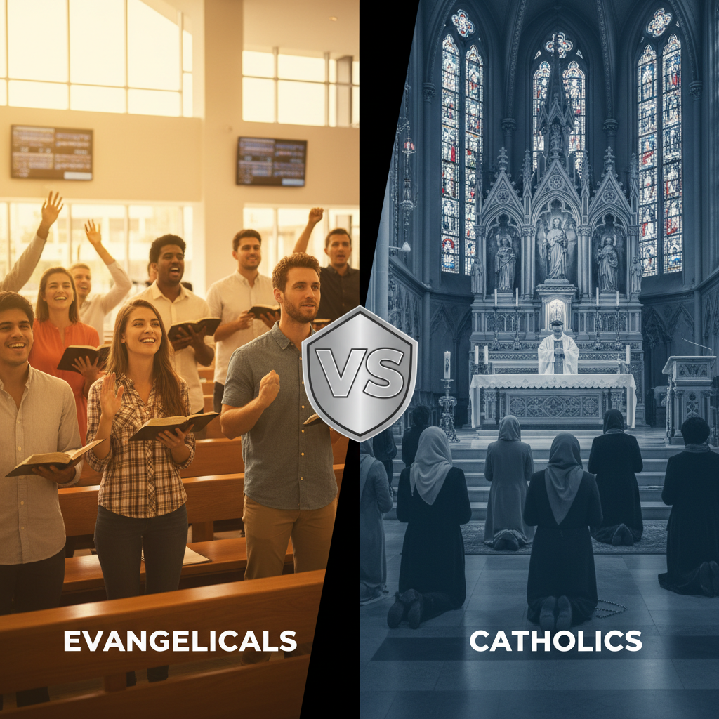 Kuo skiriasi evangelikai nuo katalikų?