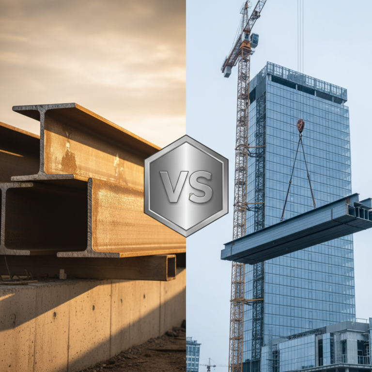 Kuo skiriasi HEA nuo HEB profiliai statyboje?