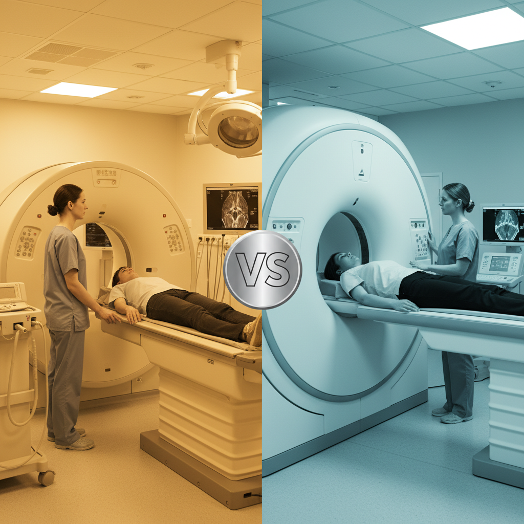 Kuo skiriasi kompiuterinė tomografija nuo magnetinio rezonanso?