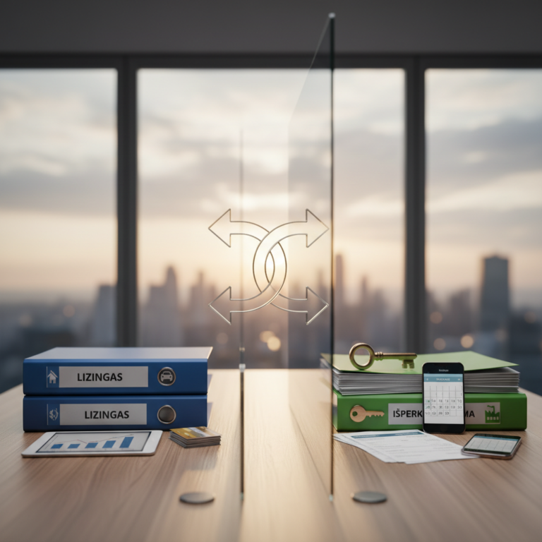 Kuo skiriasi lizingas nuo išperkamosios nuomos?