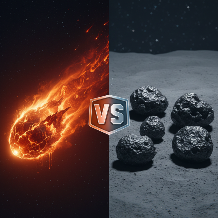 Kuo skiriasi meteorai nuo meteoritų?