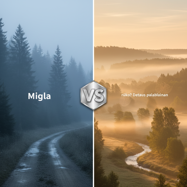 Kuo skiriasi migla nuo rūko? Detalus paaiškinimas