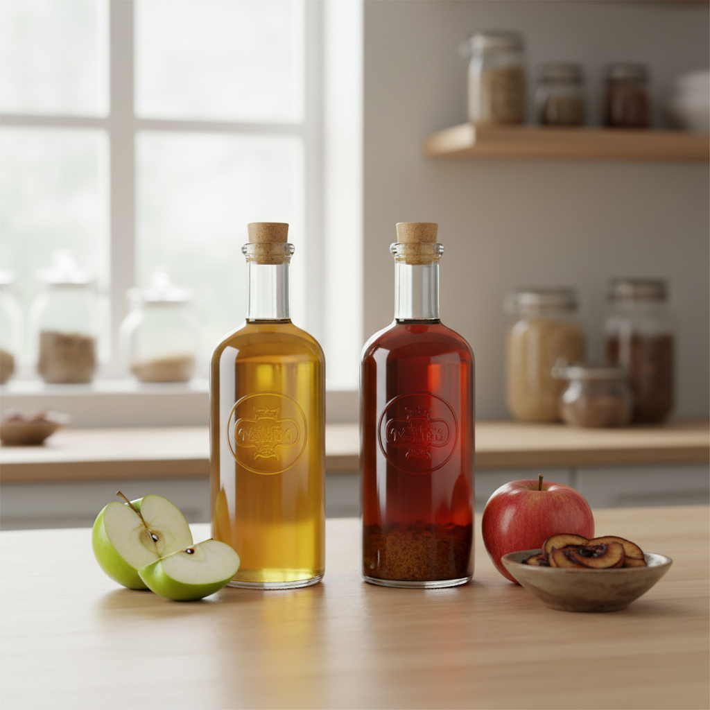 Kuo skiriasi obuolių actas nuo obuolių sidro acto?