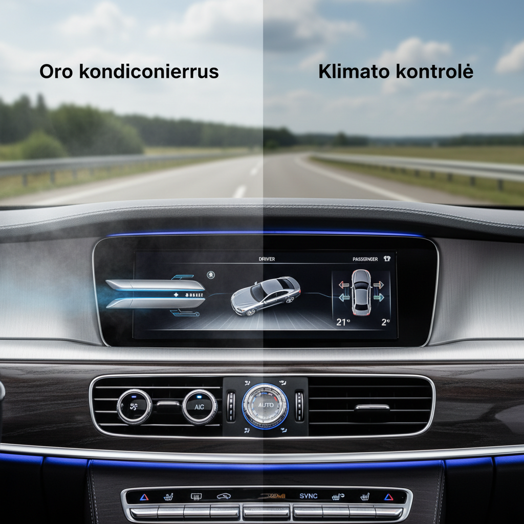 Oro kondicionierius ar klimato kontrolė: kuo jie skiriasi?