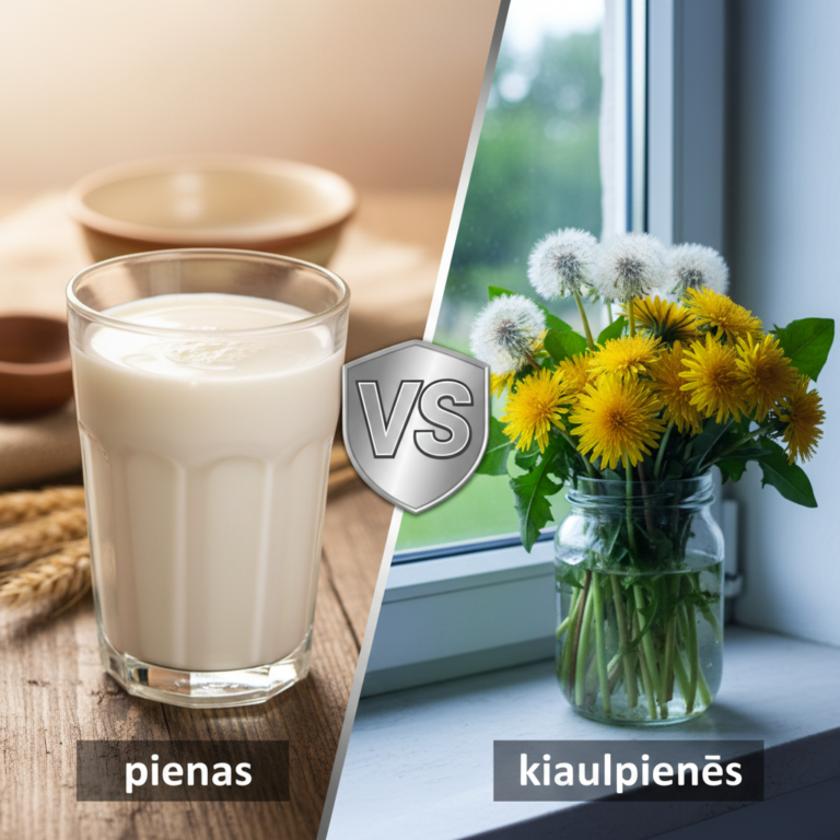 Kuo skiriasi pienė nuo kiaulpienės?