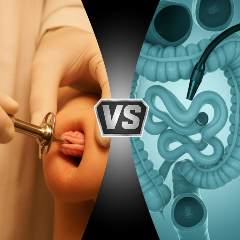 Kuo skiriasi rektoskopija nuo kolonoskopijos?