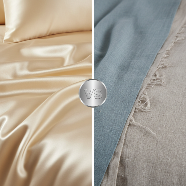 Kuo skiriasi satininė patalynė nuo kitų audinių?