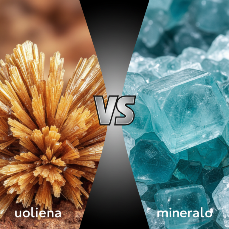 Kuo skiriasi uoliena nuo mineralo?