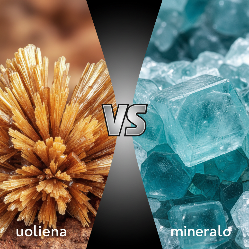 Kuo skiriasi uoliena nuo mineralo?