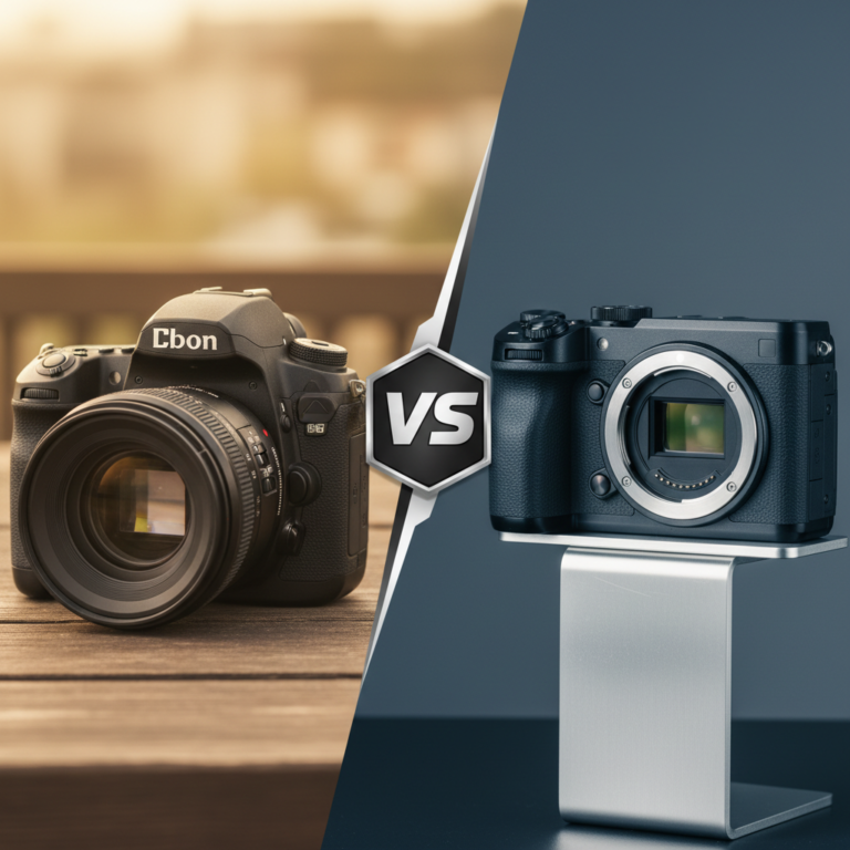 Kuo skiriasi veidrodinis fotoaparatas nuo sisteminio?