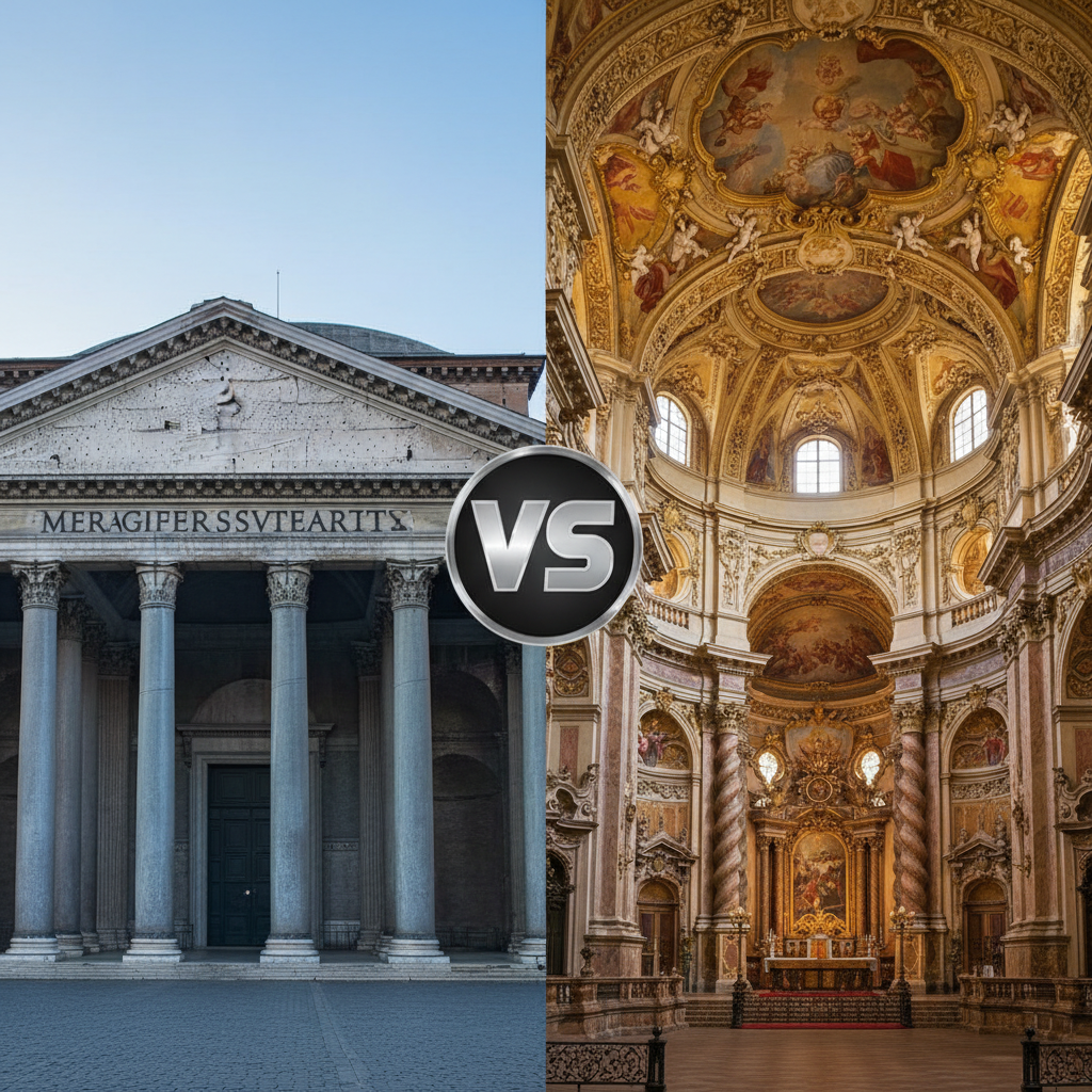 Kuo skiriasi klasicizmas nuo baroko?