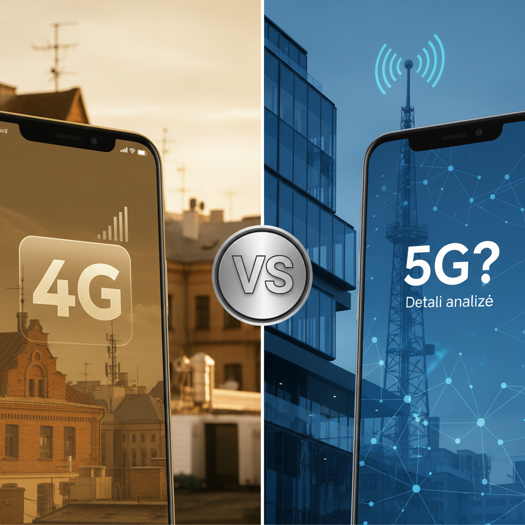 Kuo skiriasi 4G nuo 5G? Detali analizė