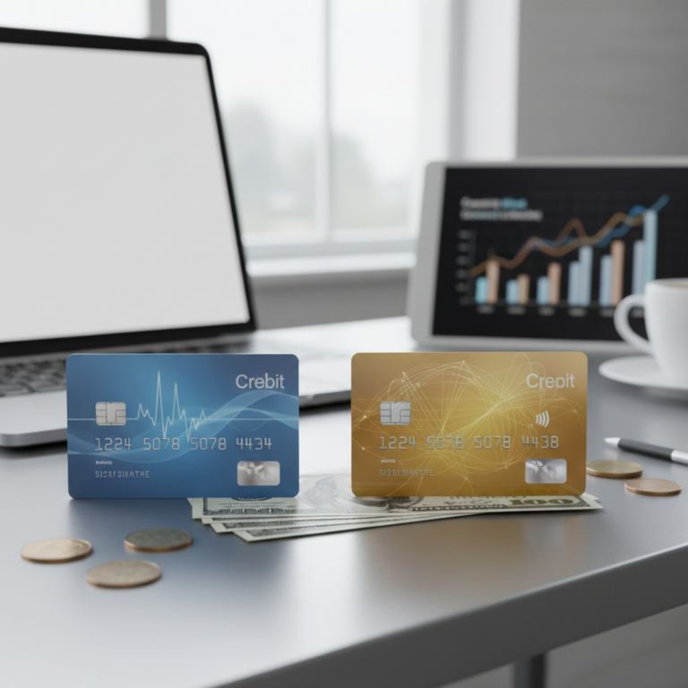 Kuo skiriasi debetinė ir kreditinė kortelė?