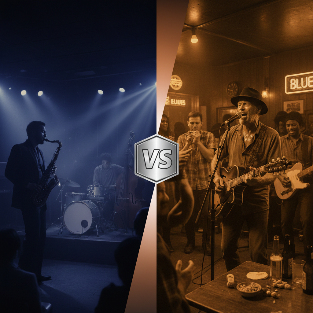 Kuo skiriasi džiazas nuo bliuzo?