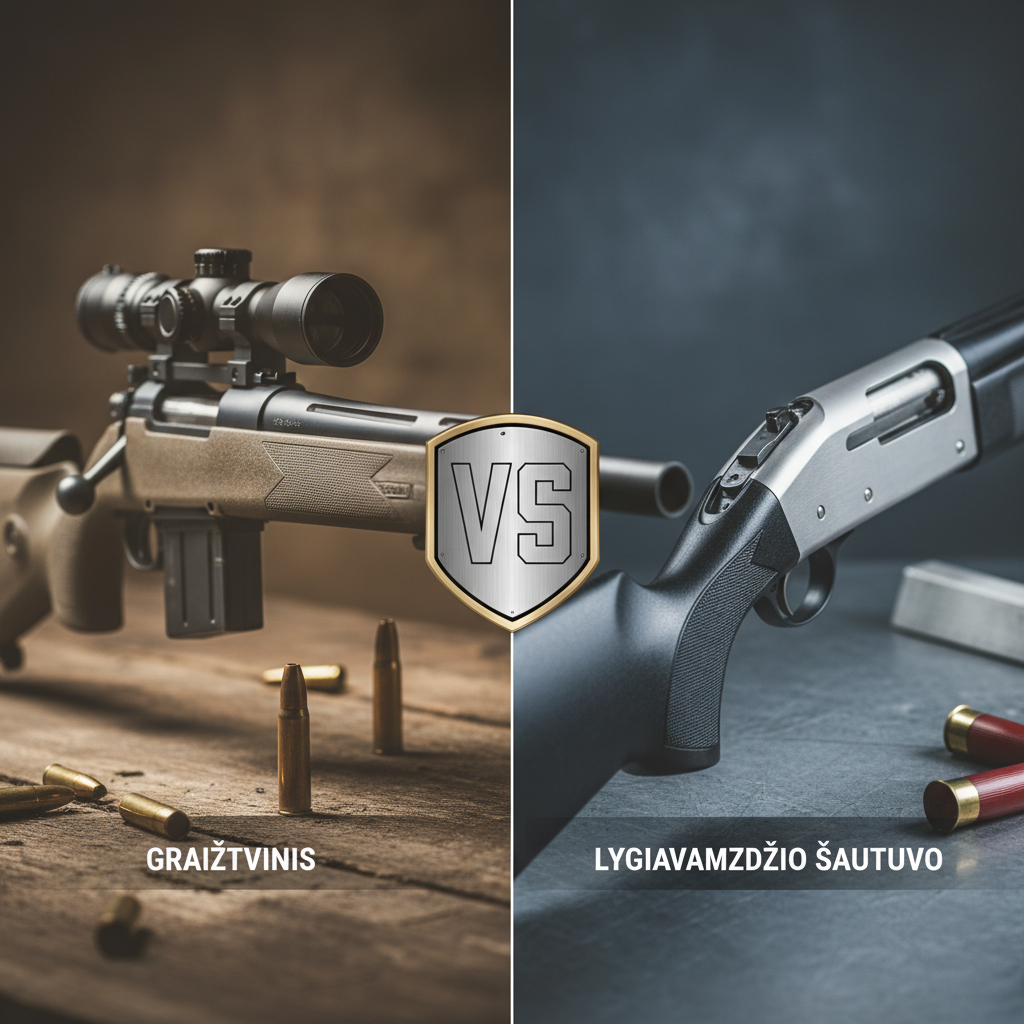 Kuo skiriasi Graižtvinis nuo Lygiavamzdžio Šautuvo?