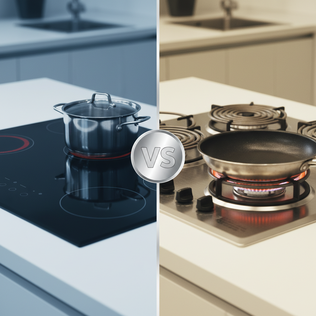 Kuo skiriasi indukcinė kaitlentė nuo elektrinės?