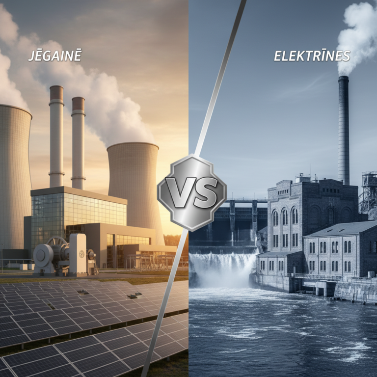Kuo skiriasi Jėgainė nuo Elektrinės?