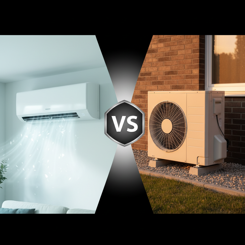 Kuo skiriasi kondicionierius nuo šilumos siurblio?