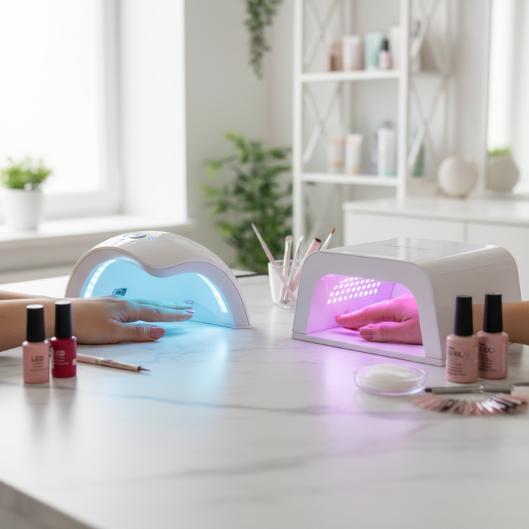 Kuo skiriasi LED ir UV lempos nagams?