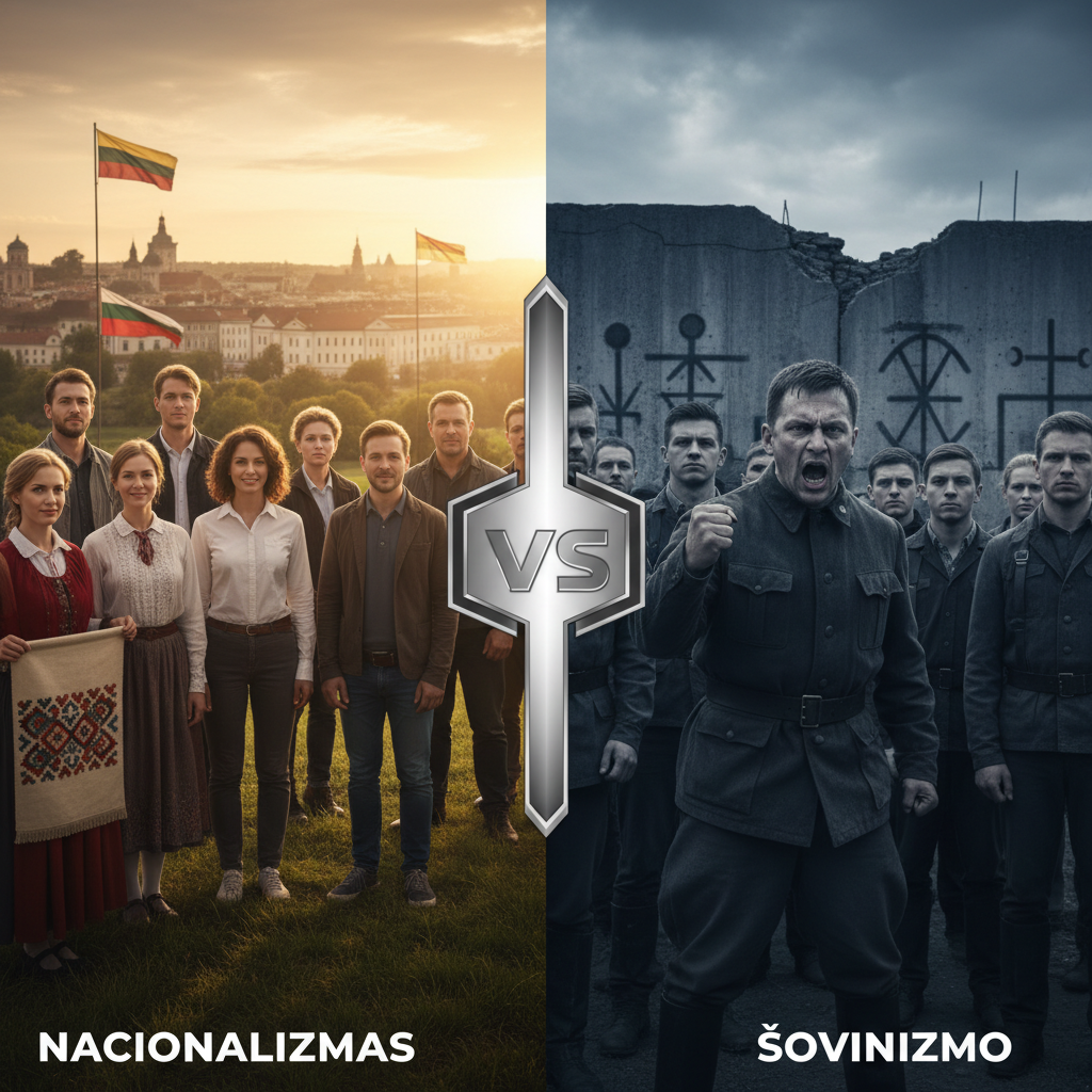 Kuo skiriasi Nacionalizmas nuo Šovinizmo?