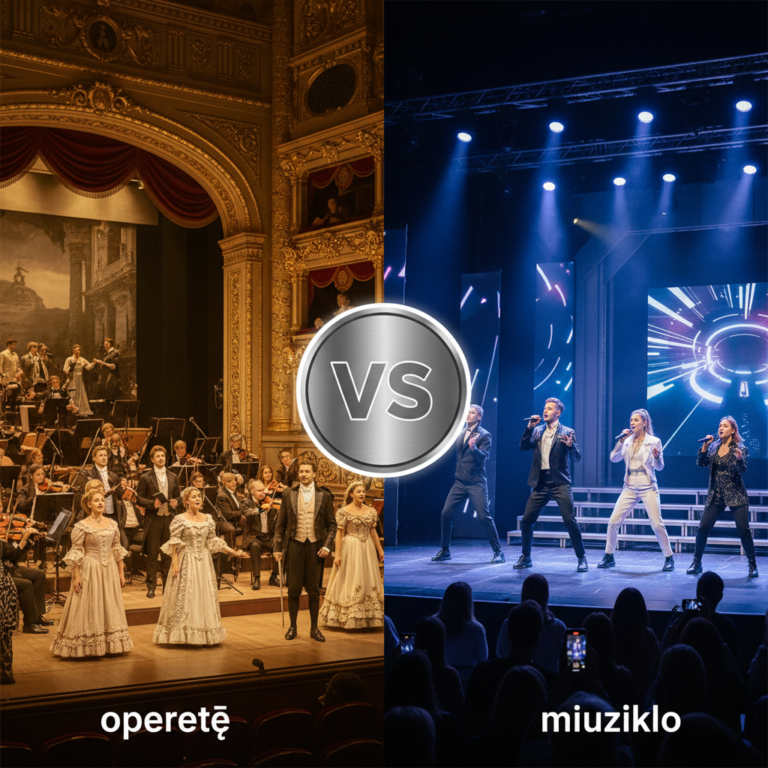 Kuo skiriasi operetė nuo miuziklo?