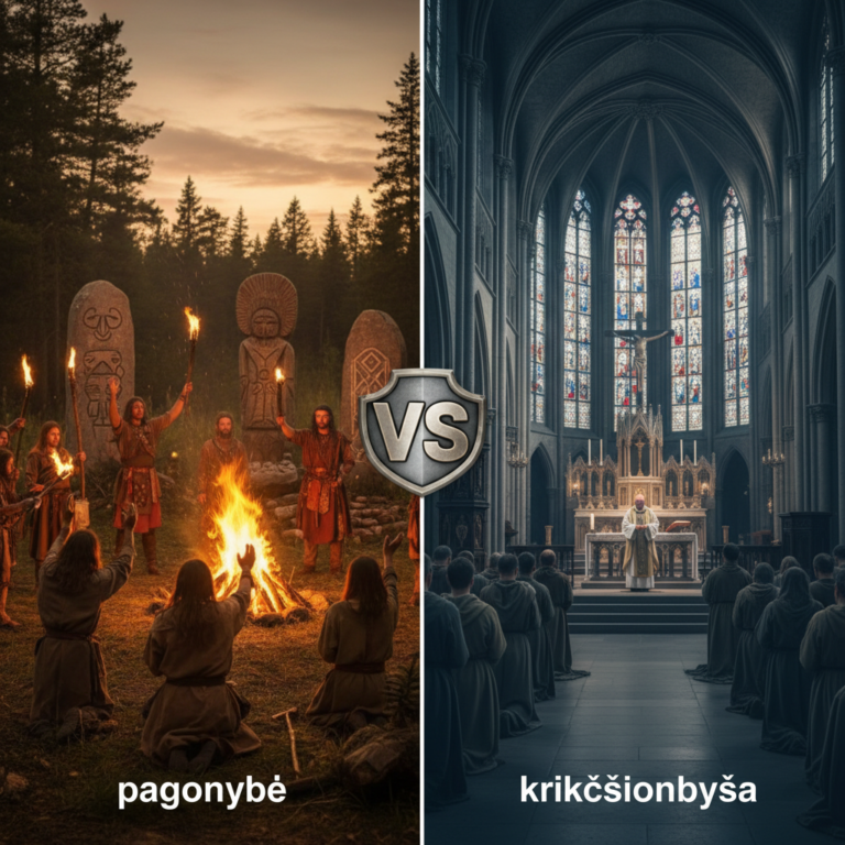 Kuo skiriasi pagonybė nuo krikščionybės?