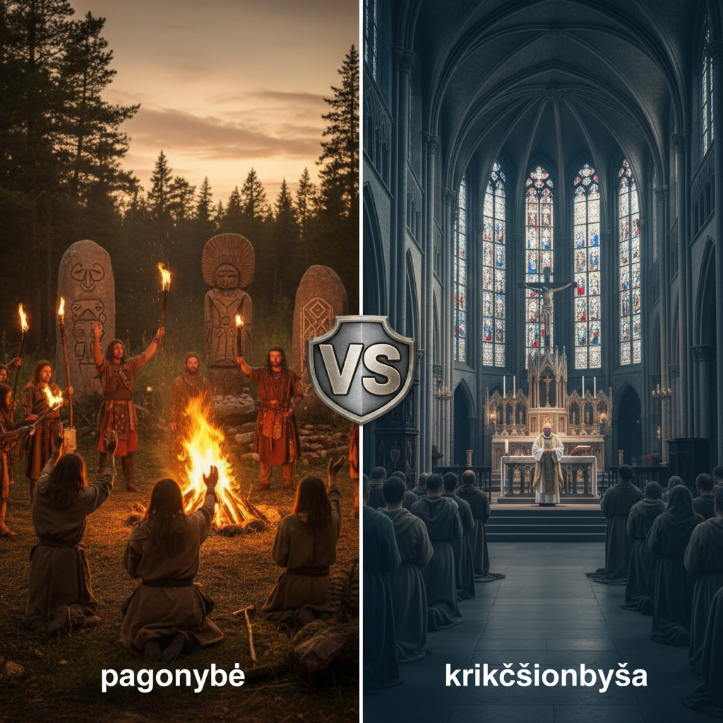Kuo skiriasi pagonybė nuo krikščionybės?