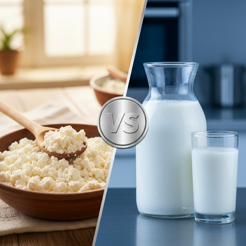 Kuo skiriasi pasukos nuo kefyro?