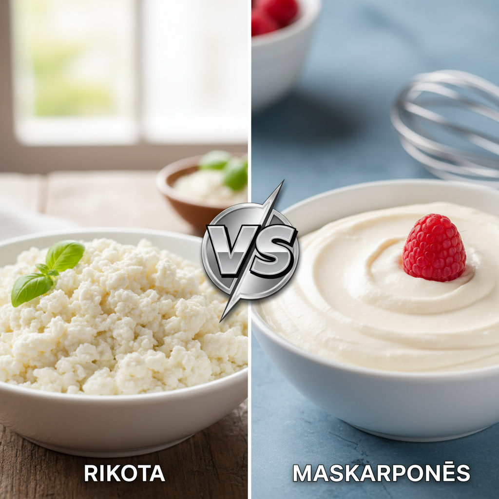 Kuo skiriasi Rikota nuo Maskarponės?