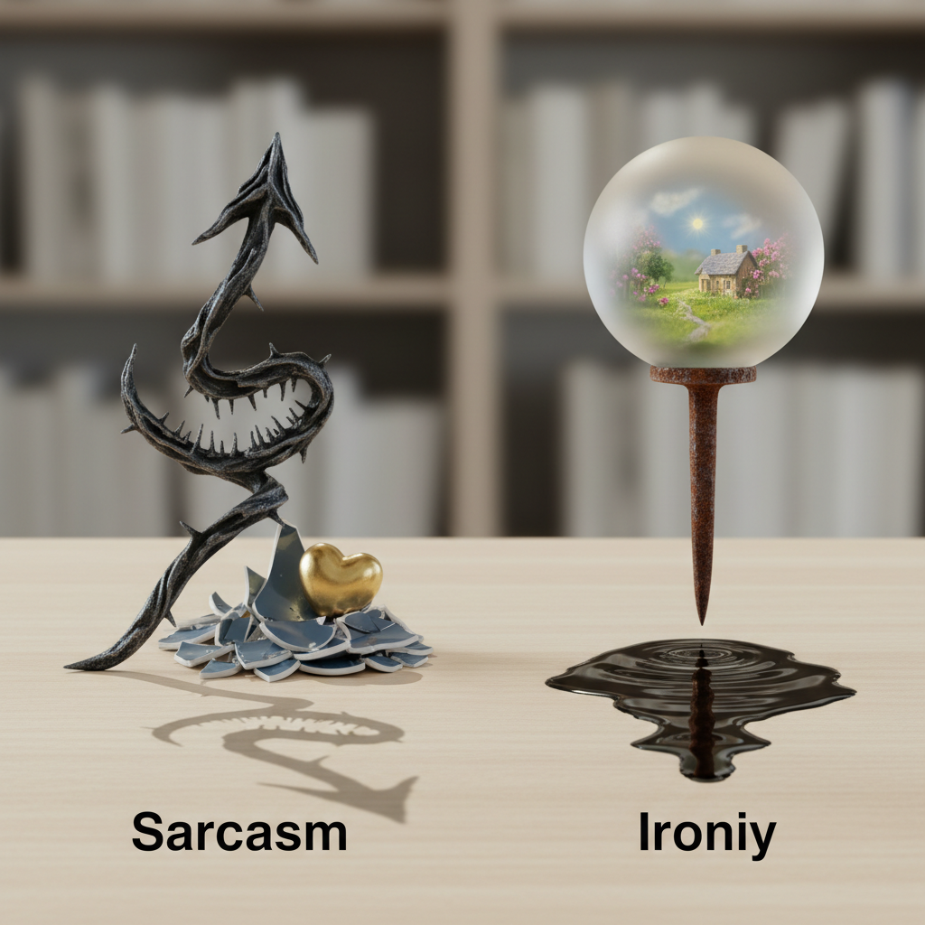 Kuo skiriasi sarkazmas ir ironija?