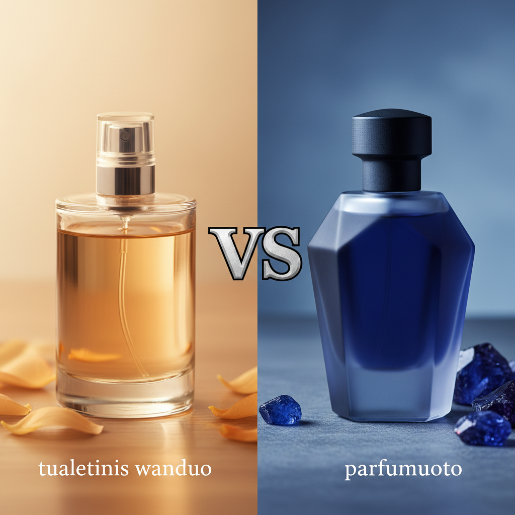 Kuo skiriasi tualetinis vanduo nuo parfumuoto?