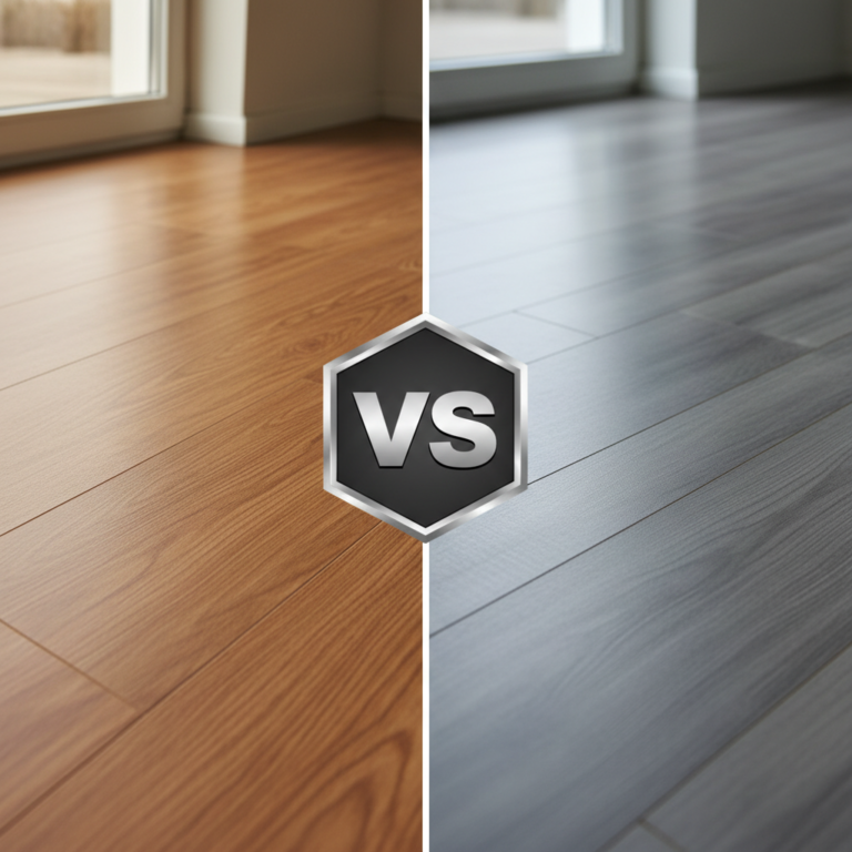 Kuo skiriasi vinilinės grindys nuo laminato?