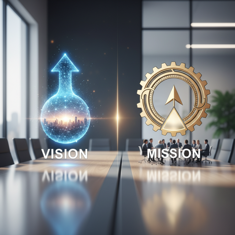 Kuo skiriasi vizija ir misija versle?