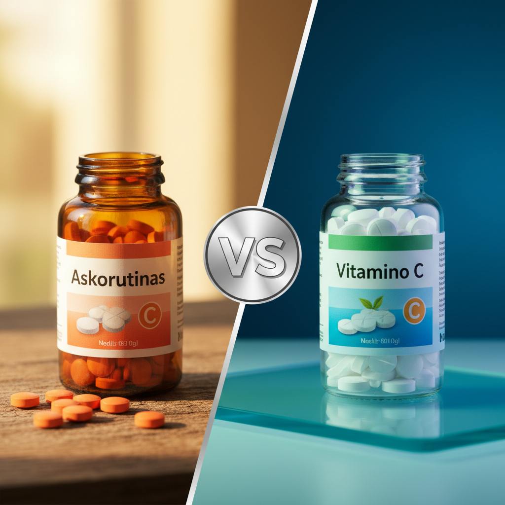 Kuo skiriasi Askorutinas nuo Vitamino C?