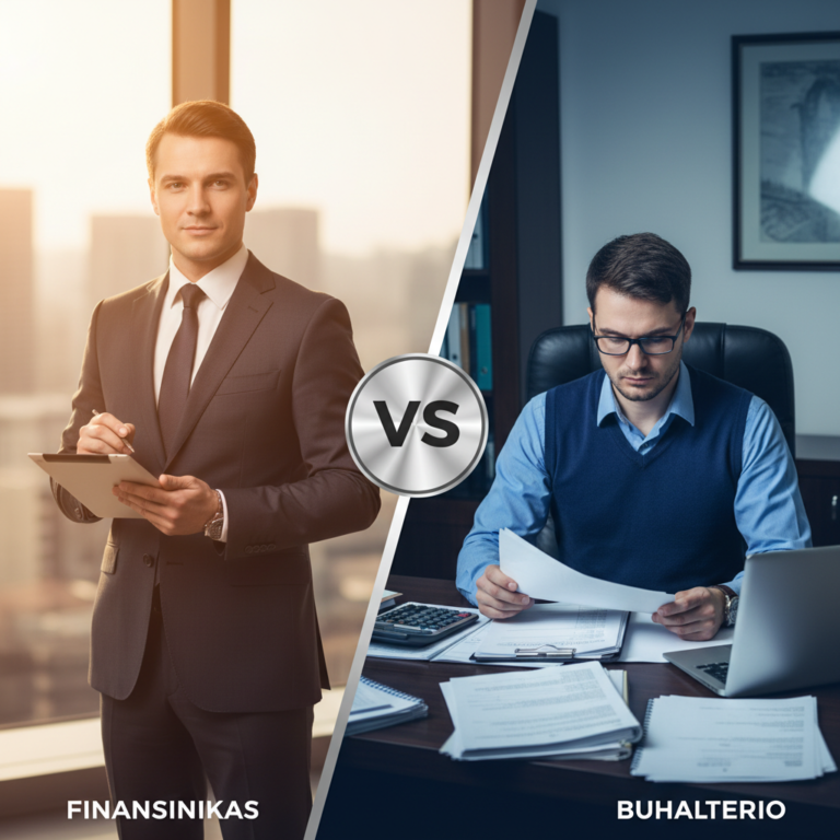 Kuo skiriasi Finansininkas nuo Buhalterio?