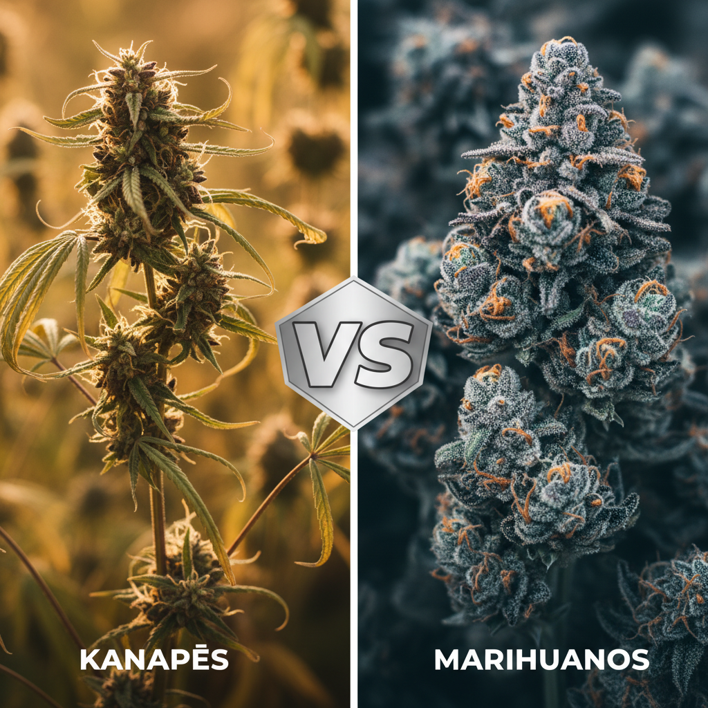 Kuo skiriasi kanapės nuo marihuanos?