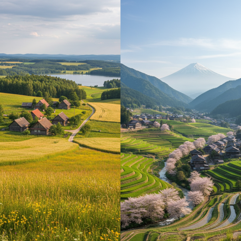 Kuo skiriasi Lietuvos ir Japonijos kaimas?