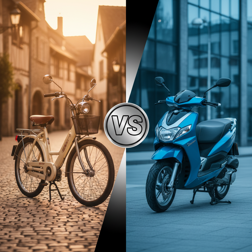 Kuo skiriasi mopedas nuo motorolerio?