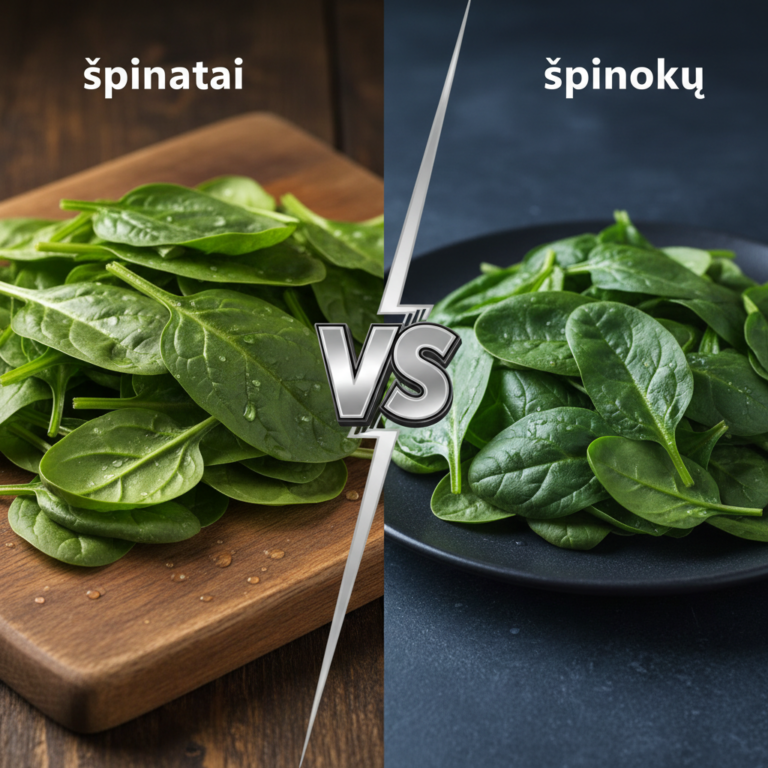 Kuo skiriasi špinatai nuo špinokų?