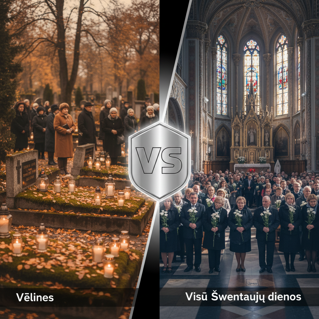 Kuo skiriasi Vėlinės nuo Visų Šventųjų dienos?