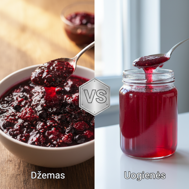 Kuo skiriasi Džemas nuo Uogienės?