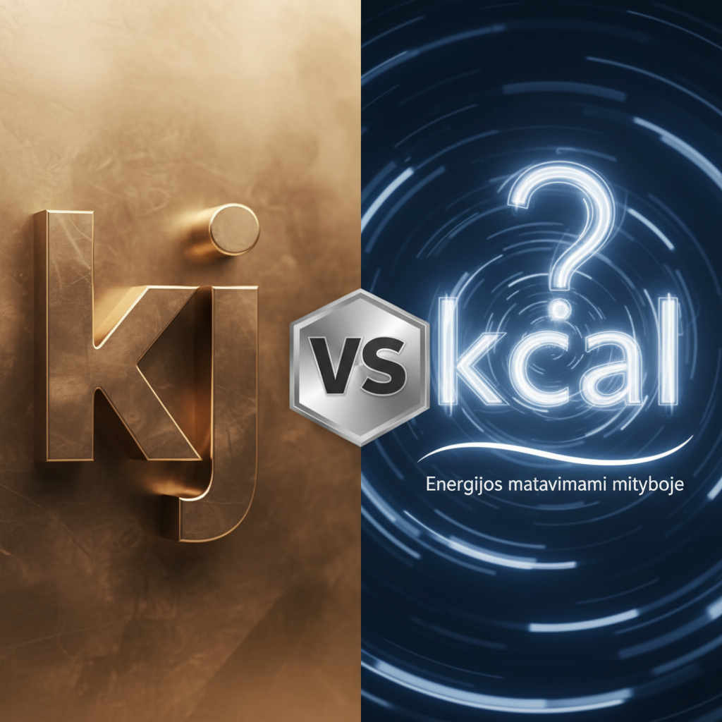 Kuo skiriasi kJ nuo kcal? Energijos matavimai mityboje
