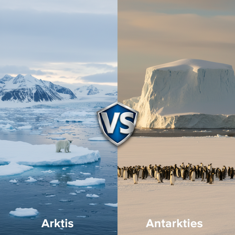 Kuo skiriasi Arktis nuo Antarkties?