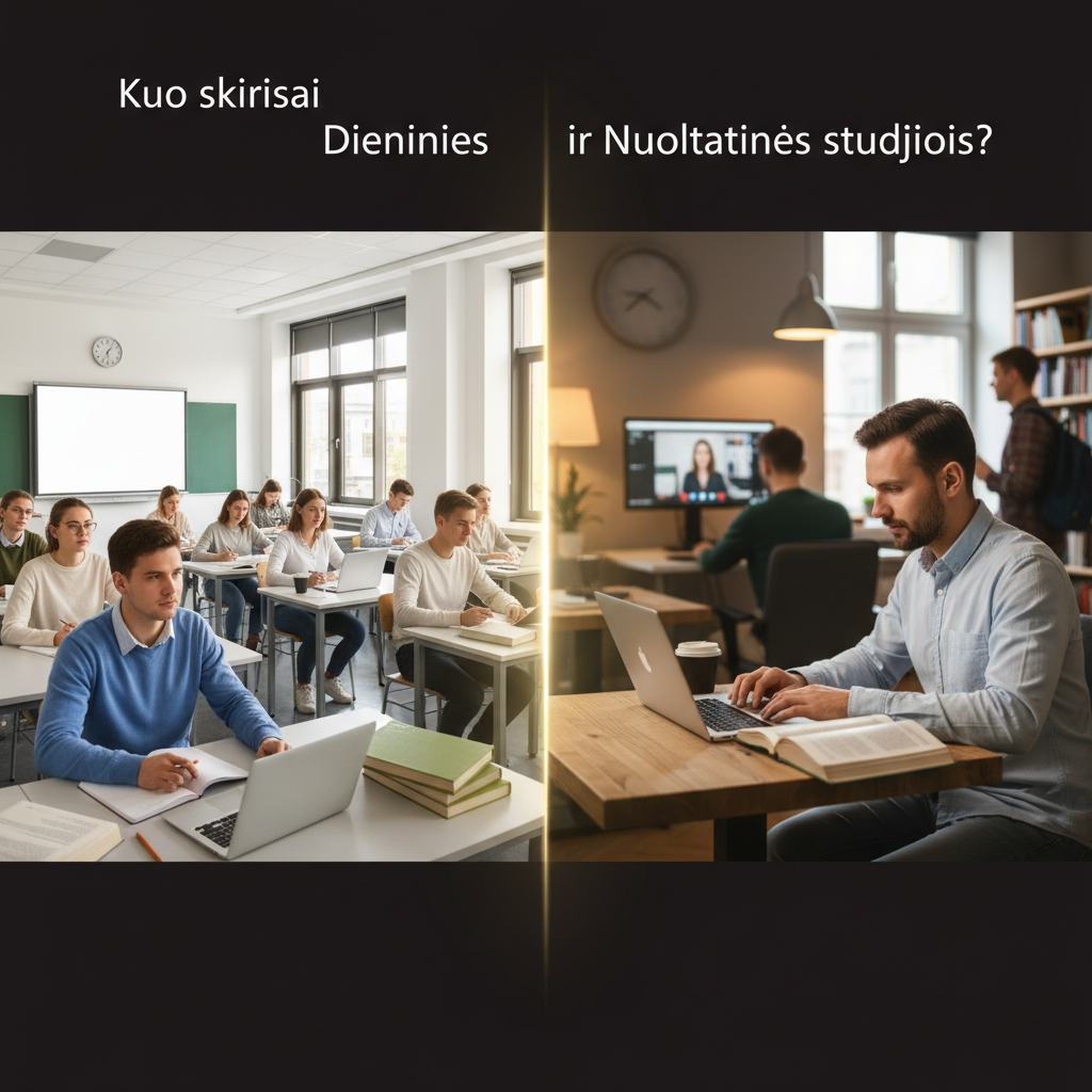 Kuo skiriasi Dieninės ir Nuolatinės studijos?