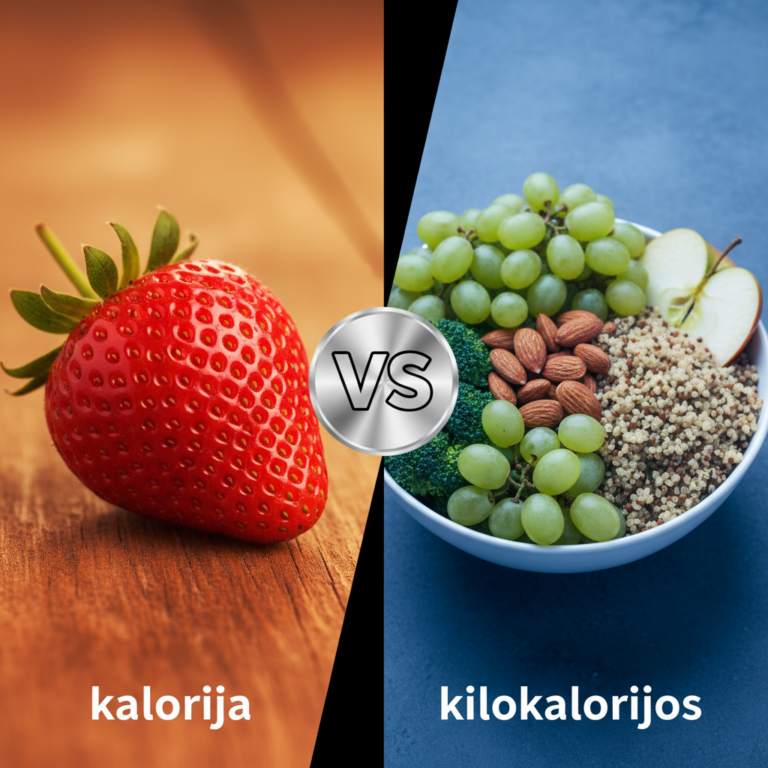 Kuo skiriasi kalorija nuo kilokalorijos?