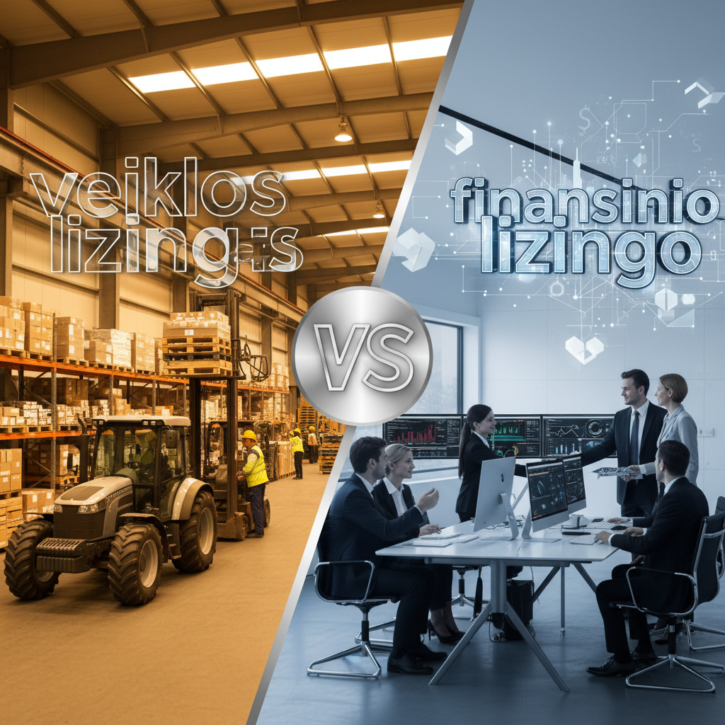 Kuo skiriasi veiklos lizingas nuo finansinio lizingo?